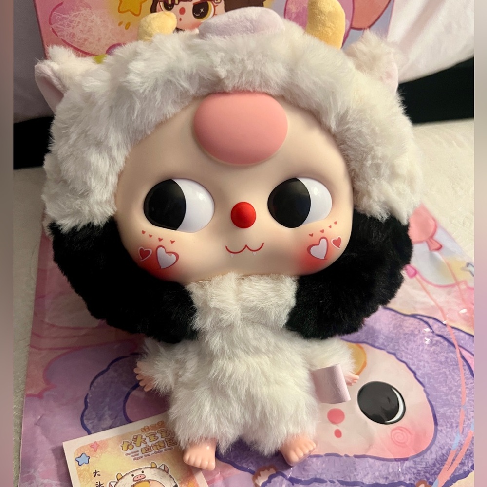 Baby Three Big Head Zipper Bag